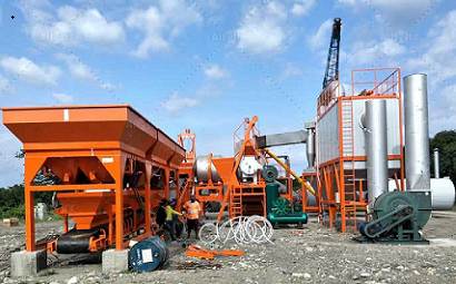 Raw material proportioning plan for asphalt mixing plant processing